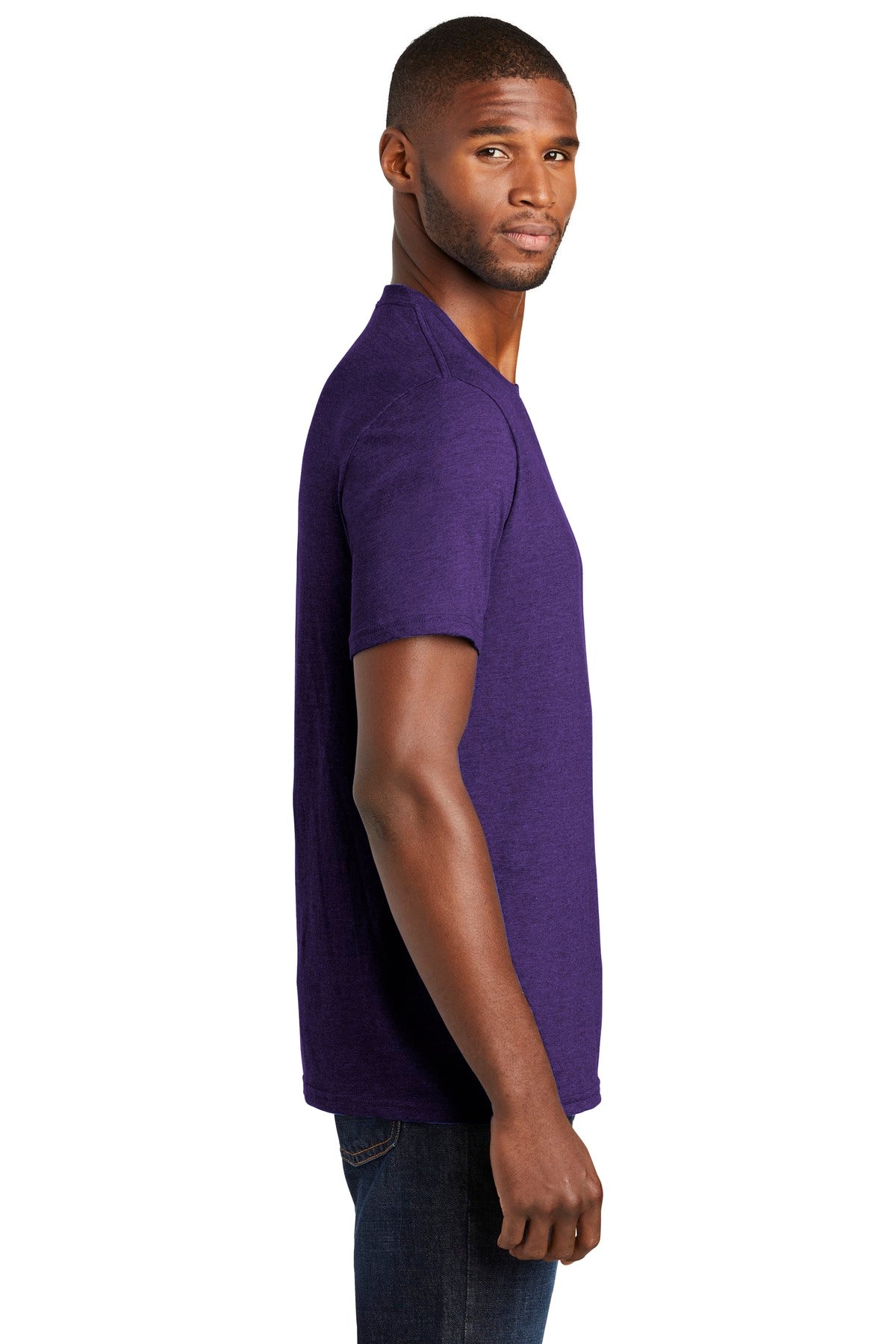 Team Purple He Port & Company Fan Favorite Blend Tee. PC455