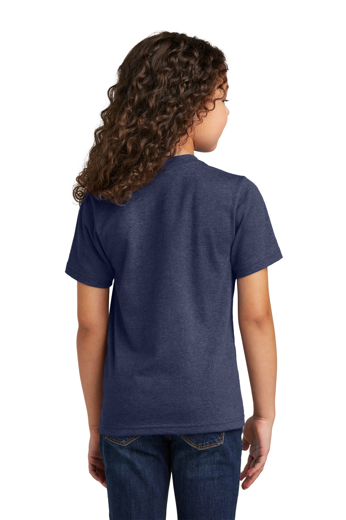 TeamNavyHt Port & Company Youth Tri-Blend Tee PC330Y