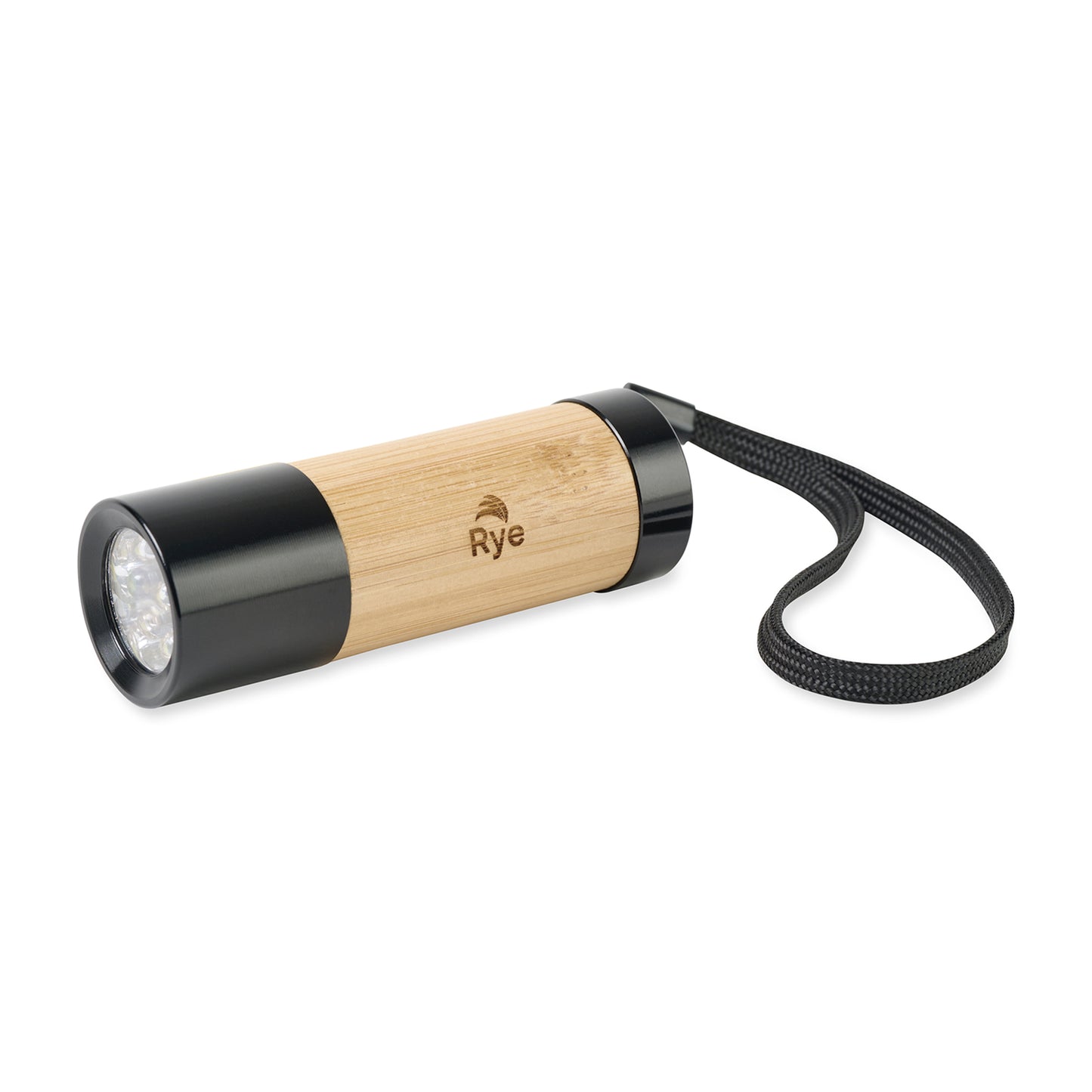 Black/Fresh Bamboo Mini LED Bamboo Flashlight