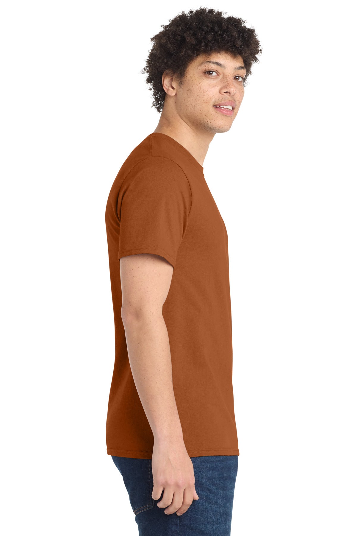 Texas Orange Port & Company Tall Essential Tee. PC61T