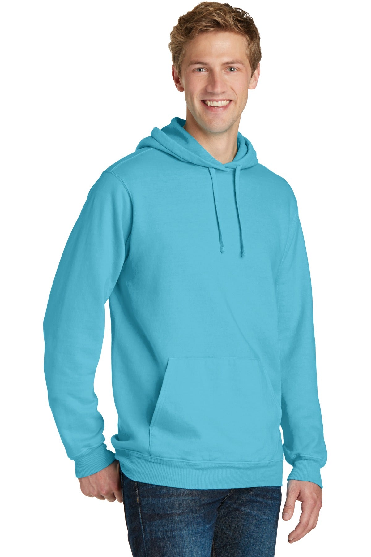 Tidal Wave Port & Company Beach Wash Garment-Dyed Pullover Hooded Sweatshirt. PC098H