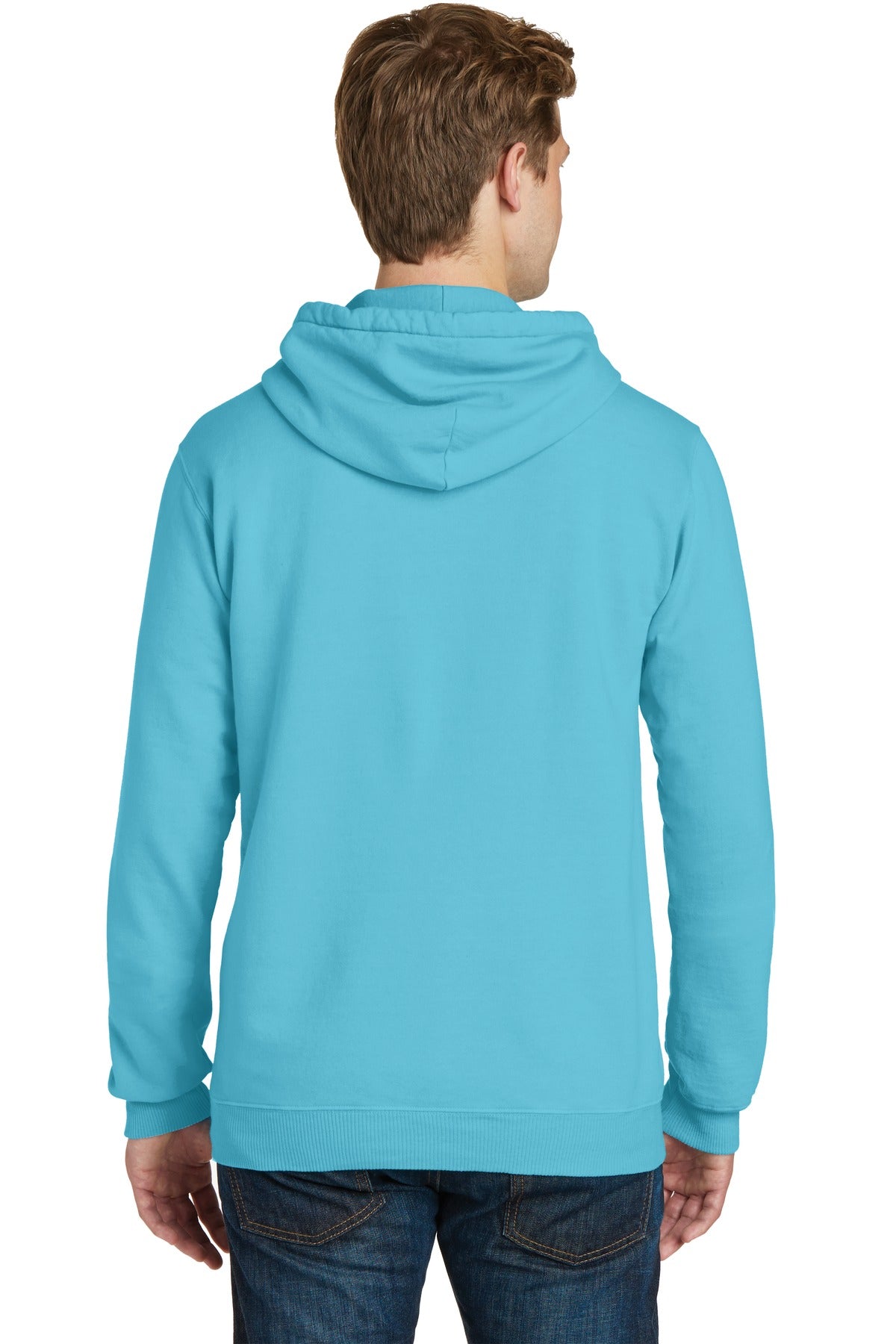 Tidal Wave Port & Company Beach Wash Garment-Dyed Pullover Hooded Sweatshirt. PC098H