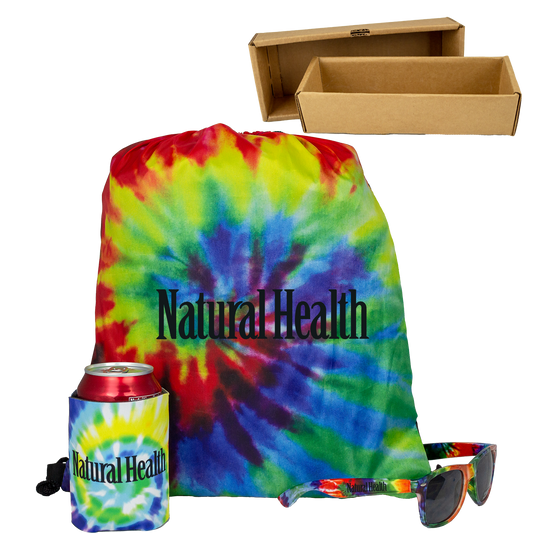 Tie-Dye Gift Set with Drawstring Bag, Shades & Can Cooler