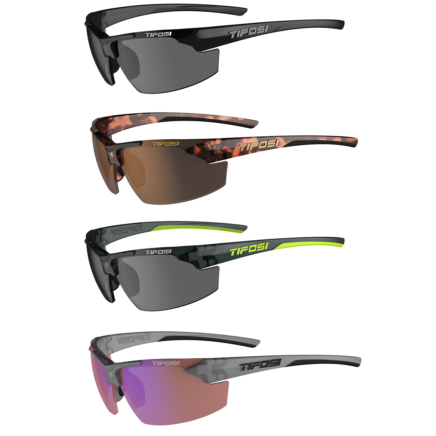 Crystal Smoke Tifosi Track Sunglasses