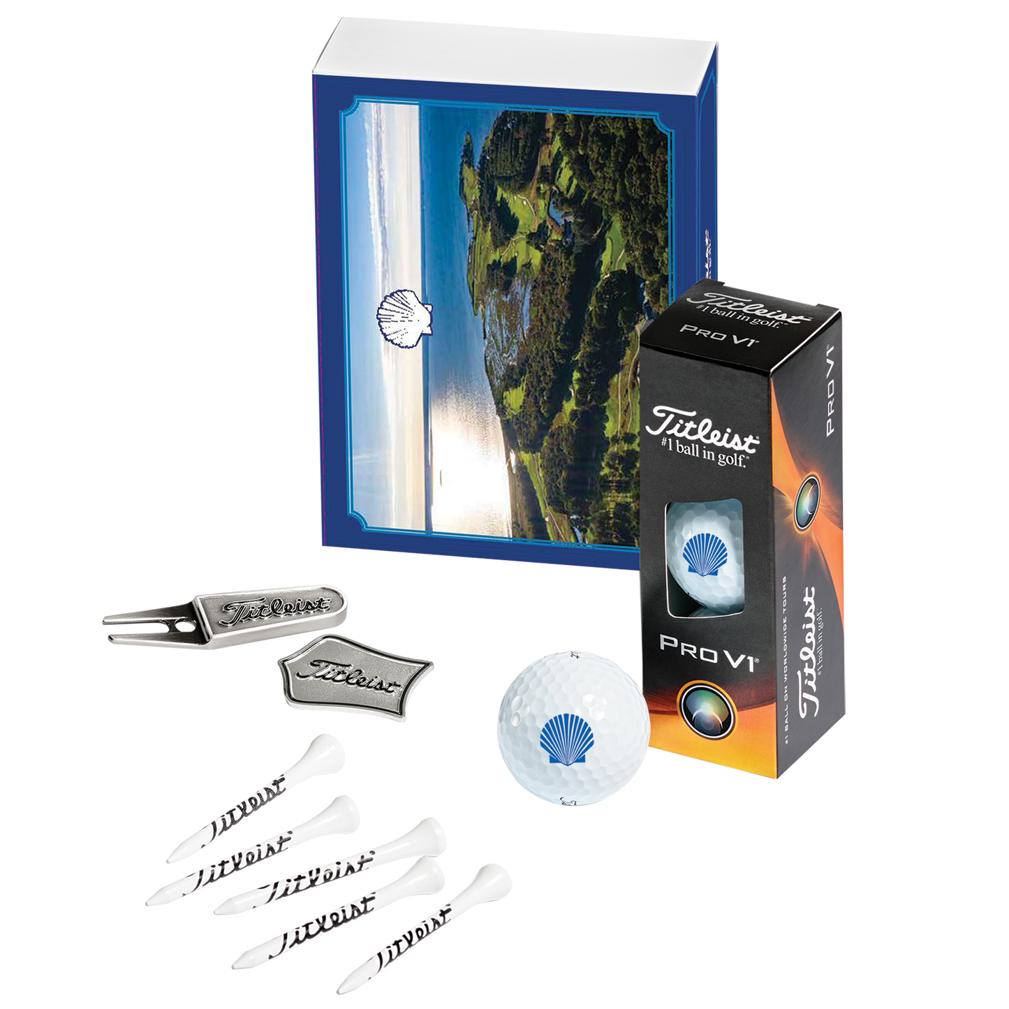 White Titleist 3-Golf Ball Tournament Kit