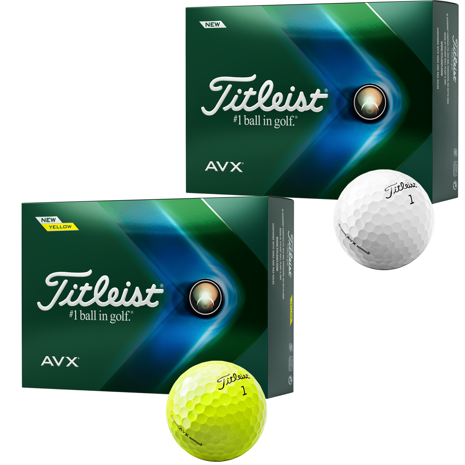 White Titleist Avx Golf Balls