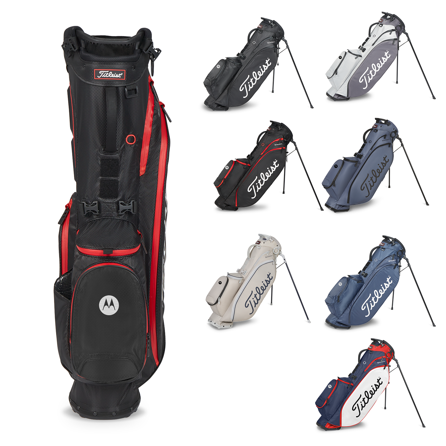 Black Titleist Players 4 Sta Dry Golf Bag