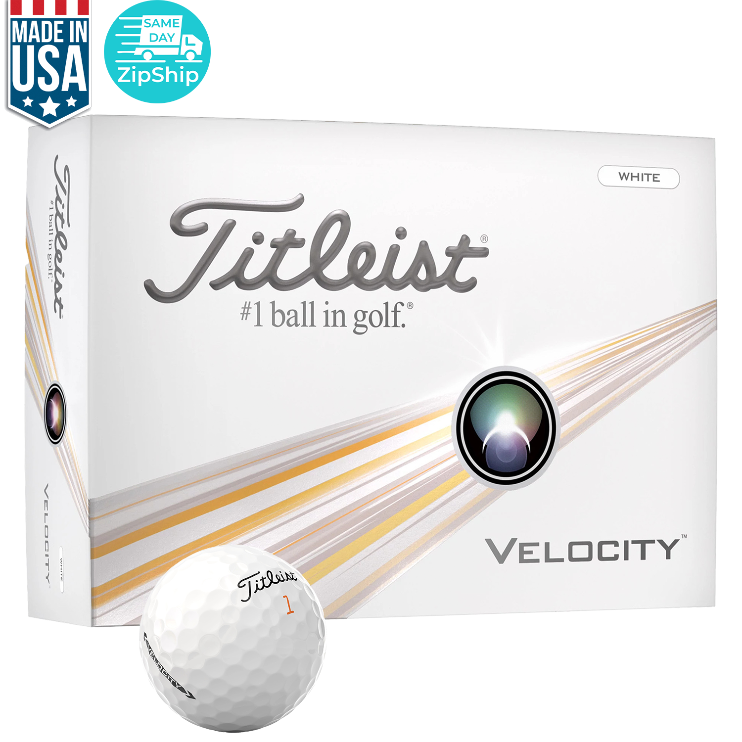 White Titleist Velocity