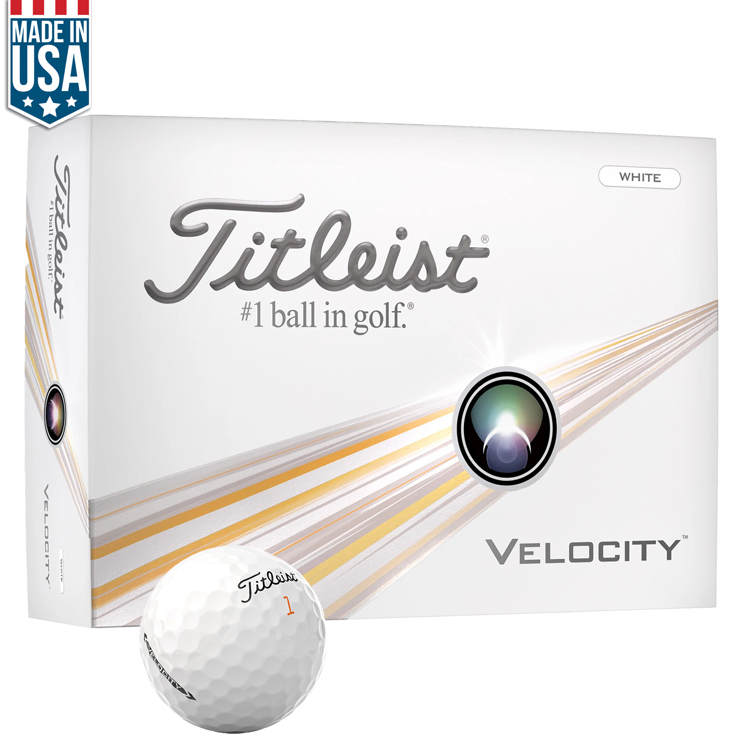 White Titleist Velocity Golf Balls