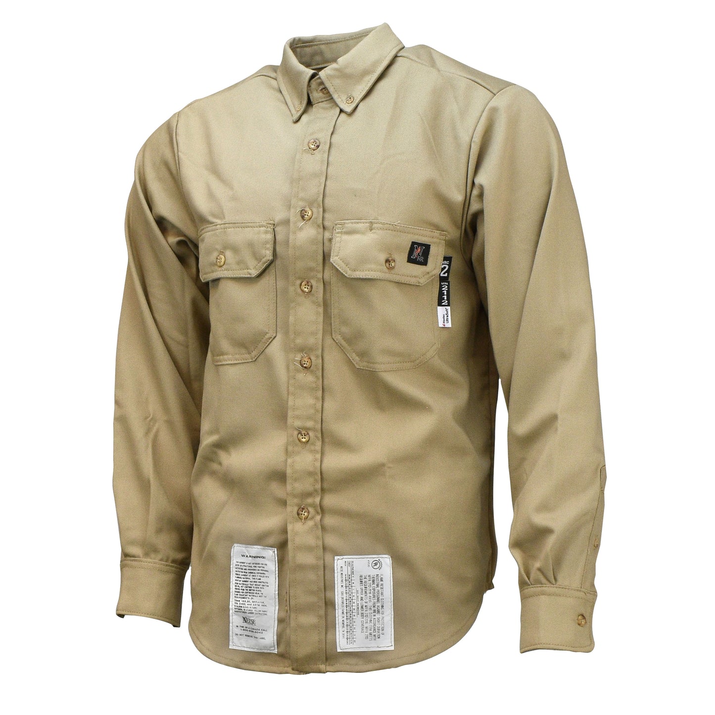 VU7SH 7 oz Ultra-Soft FR Shirt (CAT 2) - Khaki - Size XL