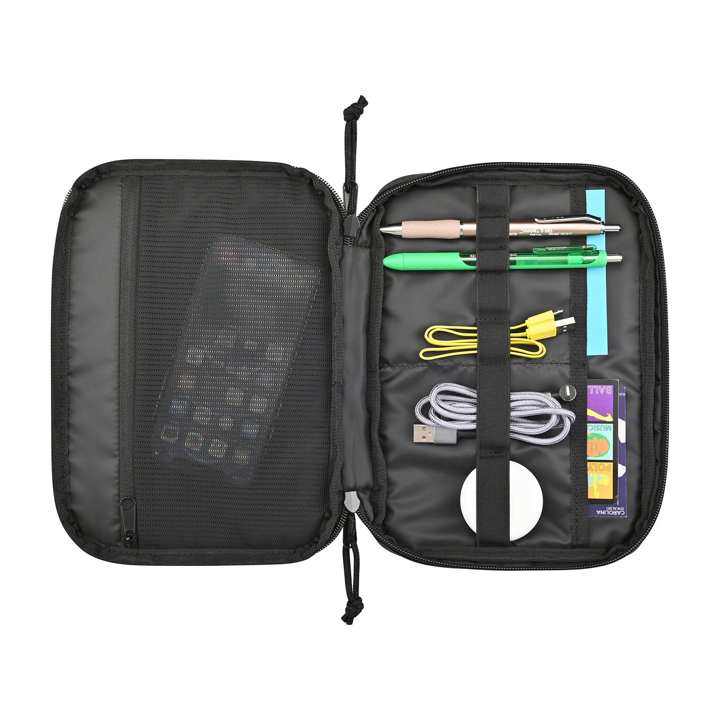 Black Renew AWARE™ rPET Slim Tech Organizer