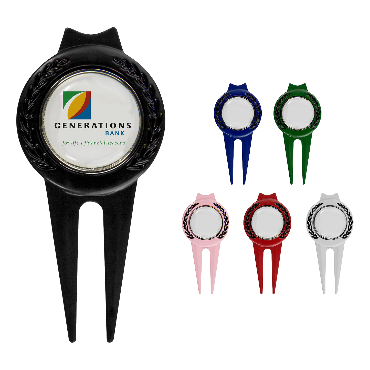 Black Tour Divot Tool With Magnetic Marker