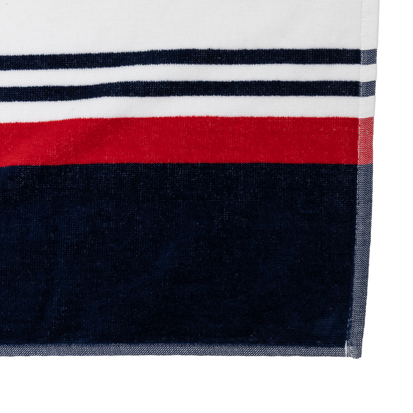 Harbor Stripe Cotton Velour Beach Towel