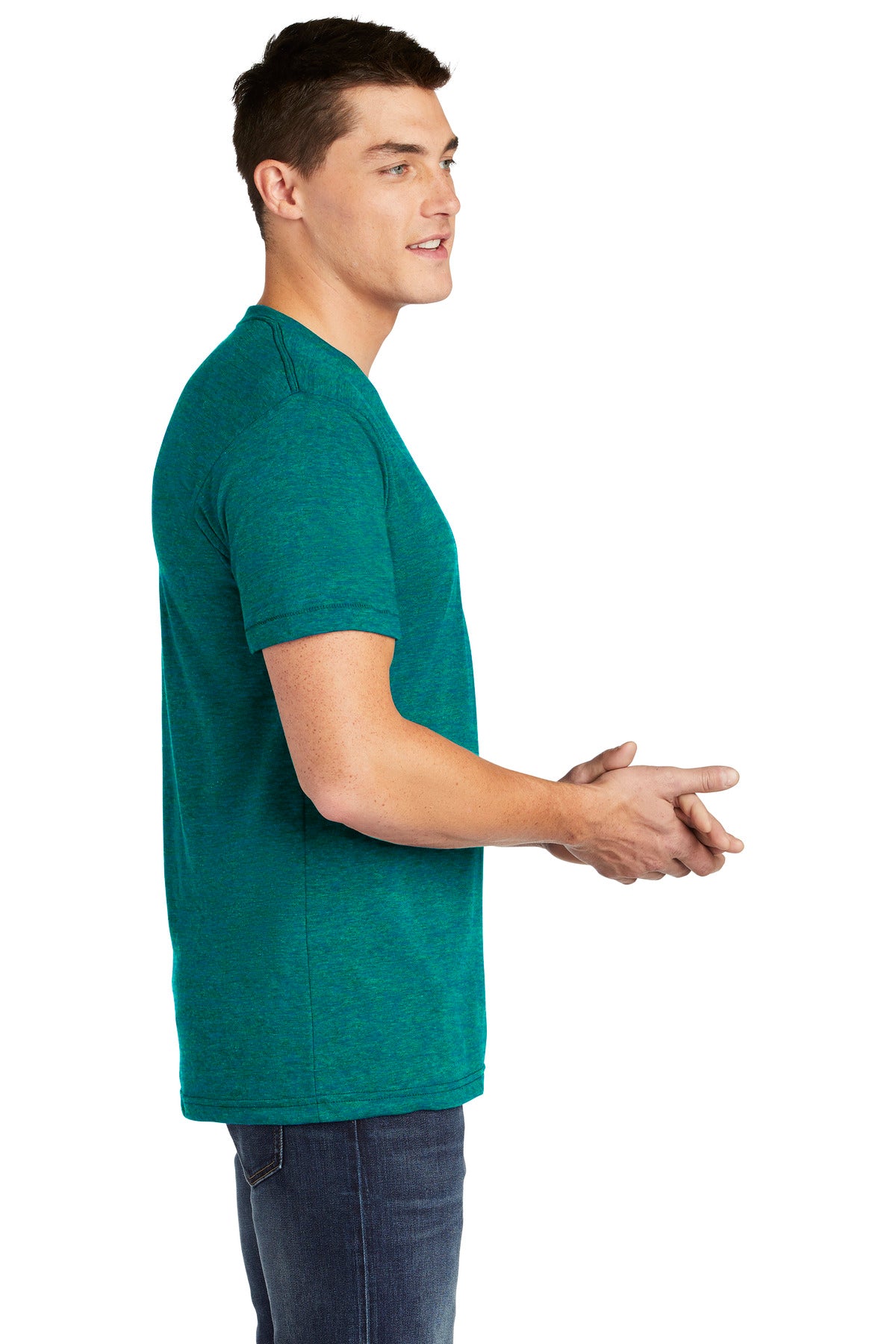 TriEvergrn American Apparel Tri-Blend Short Sleeve Track T-Shirt TR401