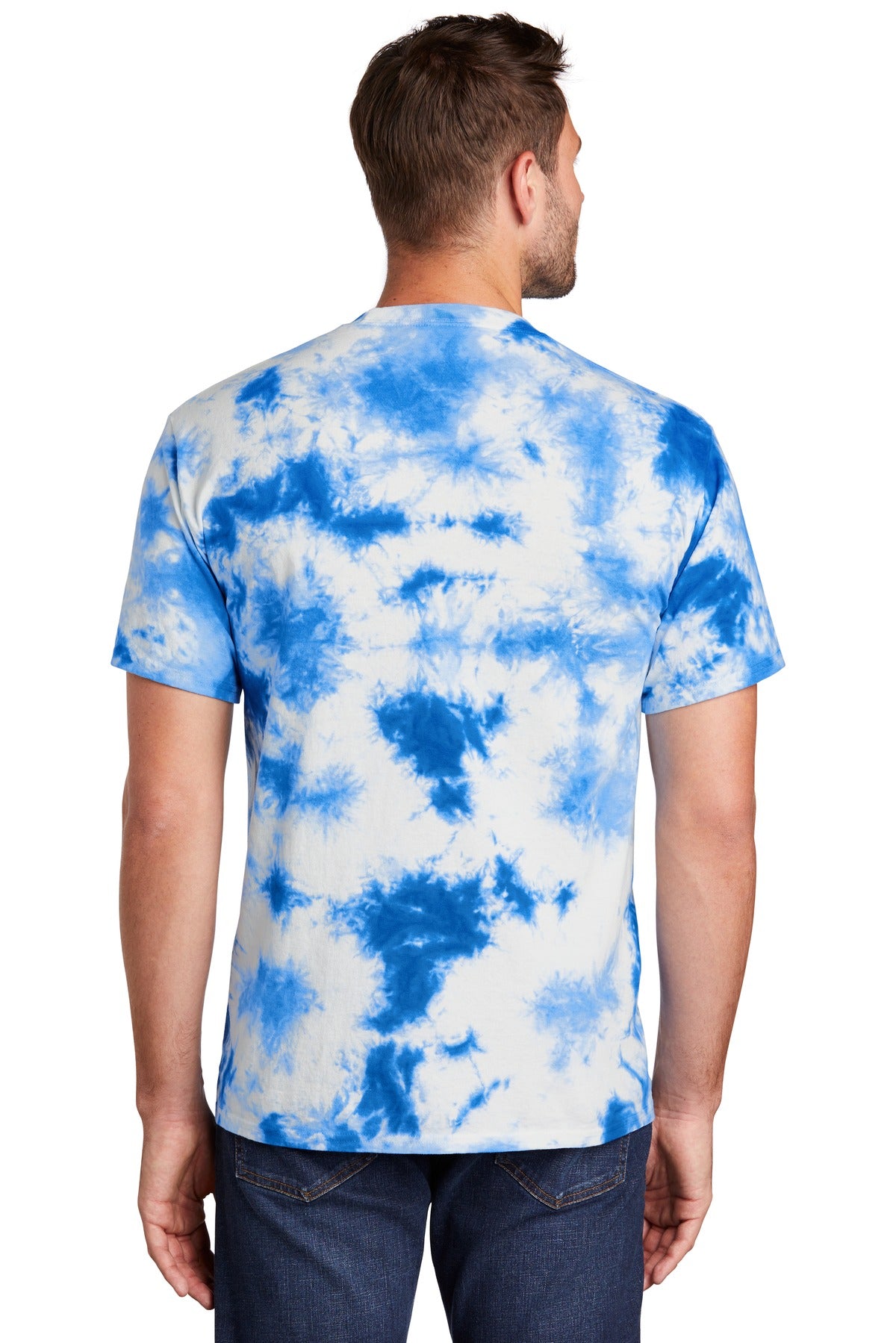 True Royal Port & Company Crystal Tie-Dye Tee PC145