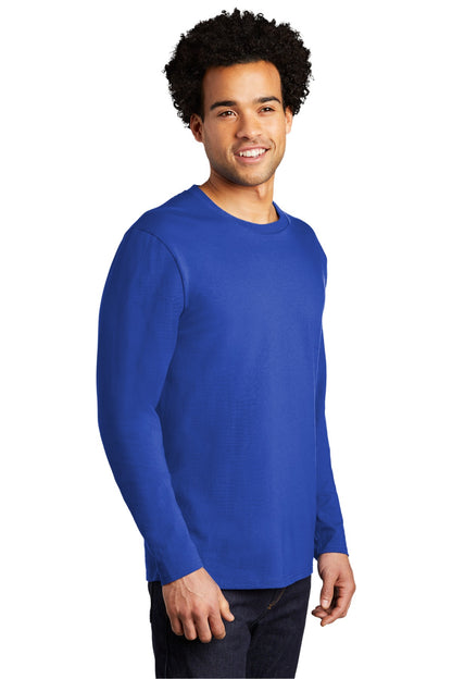 True Royal Port & Company Long Sleeve Bouncer Tee PC600LS