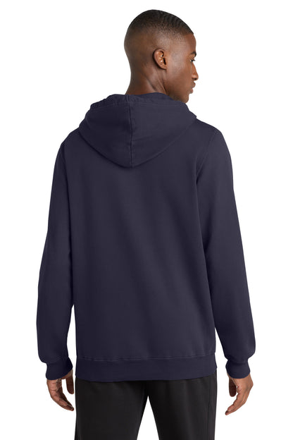 TrueNavy Port & Company Beach Wash Garment-Dyed Pullover Hooded Sweatshirt. PC098H