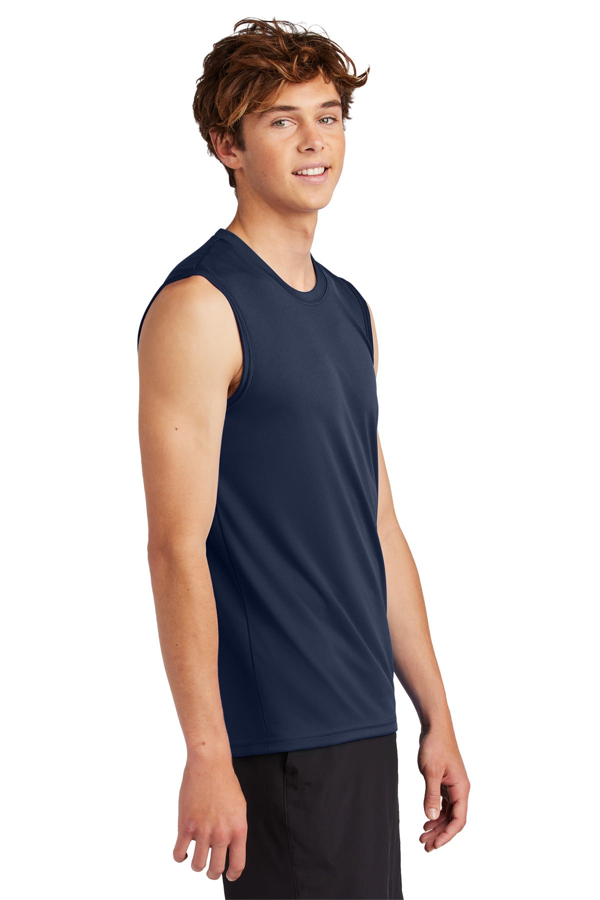 TrueNavy Port & Company Performance Sleeveless Tee PC380SL
