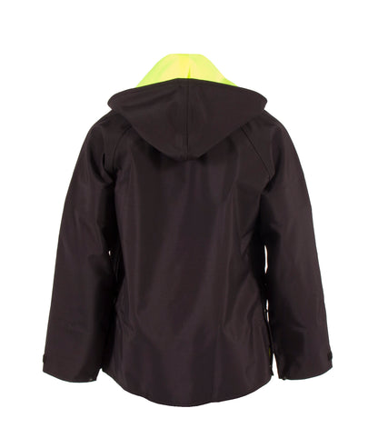 5010RJH3M Reversible Police Coat with 3M Reflective Taping - Hi-Vis Lime/Black - Size 2X
