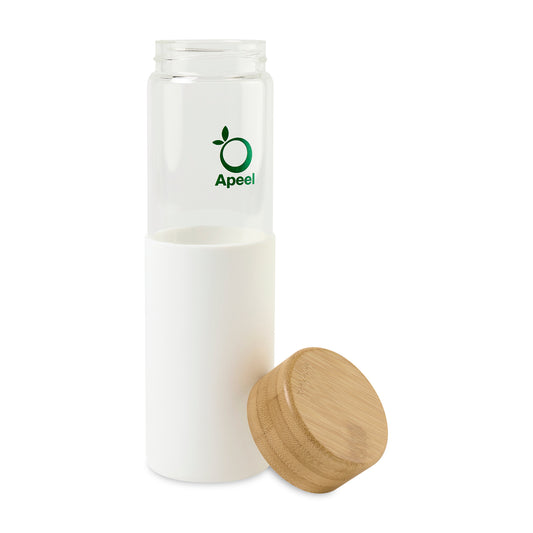 White Aviana™ Journey Glass Bottle - 20 Oz