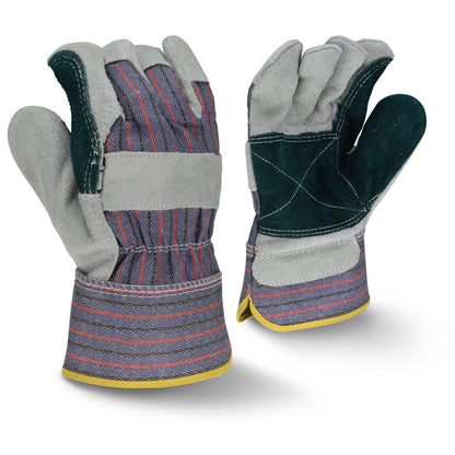 RWG3200JP Regular Shoulder Gray Split Cowhide Leather Glove - Size 2X
