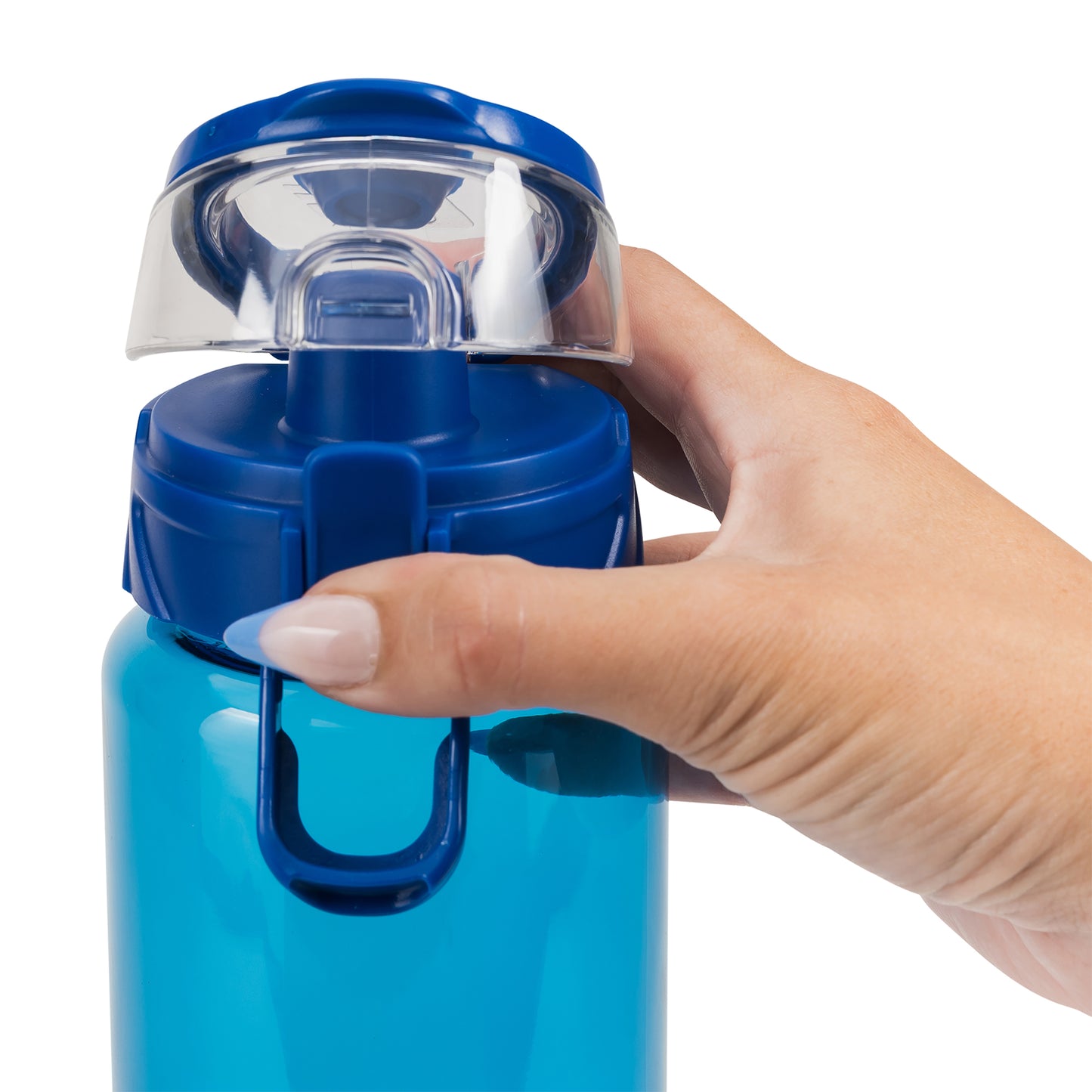 Cool Gear® Cylinder Bottle with Halo Lid - 32 Oz.