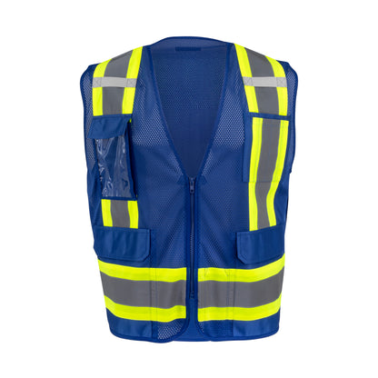 SV6P-1 Type O Class 1 Mesh Surveyor Vest - Blue - Size 2X