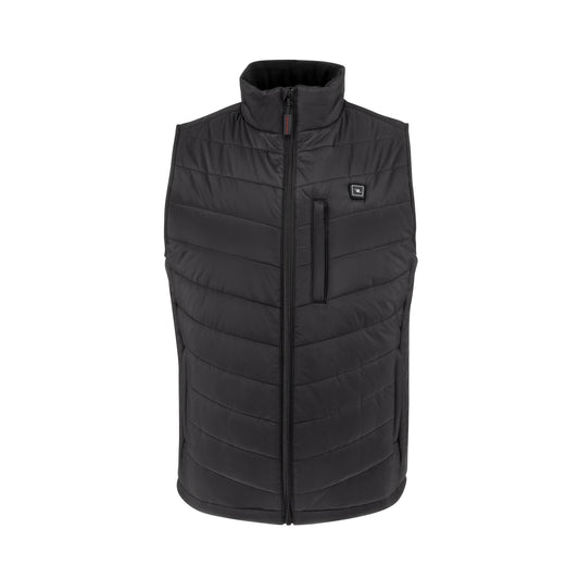 RHG-V200 Men's Heated Puffer Vest Kit with Battery - Black - Size 2X