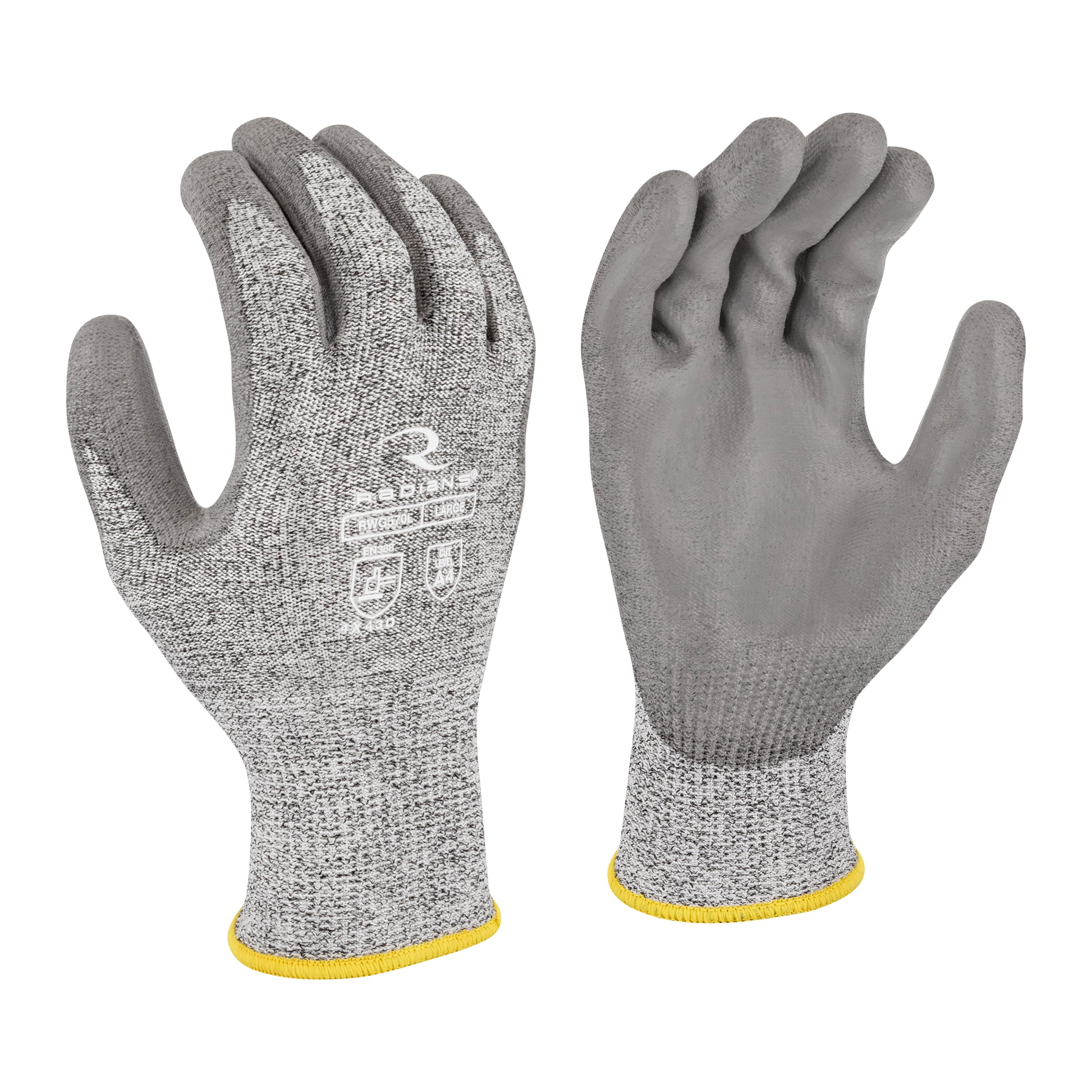 RWG570 Cut Level A4 HPPE/Polyester, PU Coated Cut Protection Glove - Size XXL