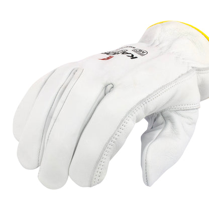 RWG58 KAMORI® A6 White Grain Goatskin Driver - Size L