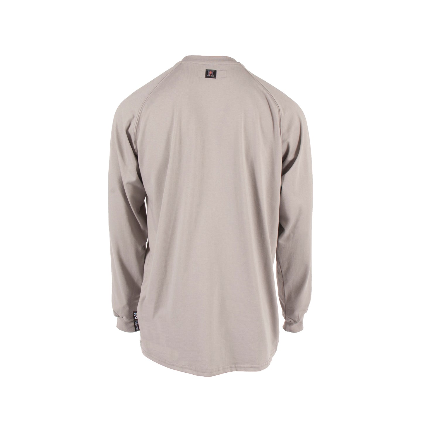 VI6HS 6 oz Cotton FR Henley Shirt (CAT 2) - Gray - Size 2X