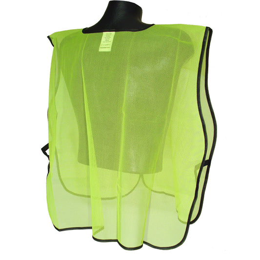 Non Rated Mesh Safety Vest without Tape - Green - Size UNIV