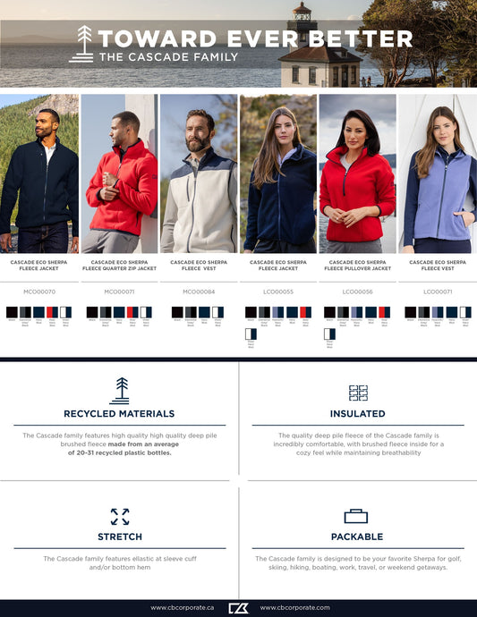 Cutter & Buck Cascade Eco Fleece Mens Quarter Zip Jacket