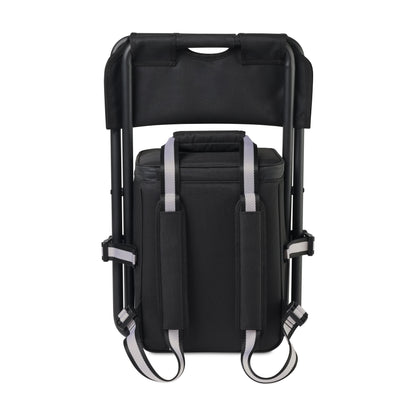 Black Cuisinart Outdoors™ Folding Chair Backpack Cooler