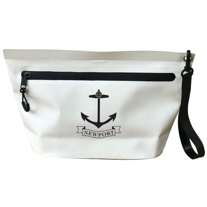 White Zippered Pool Pouch