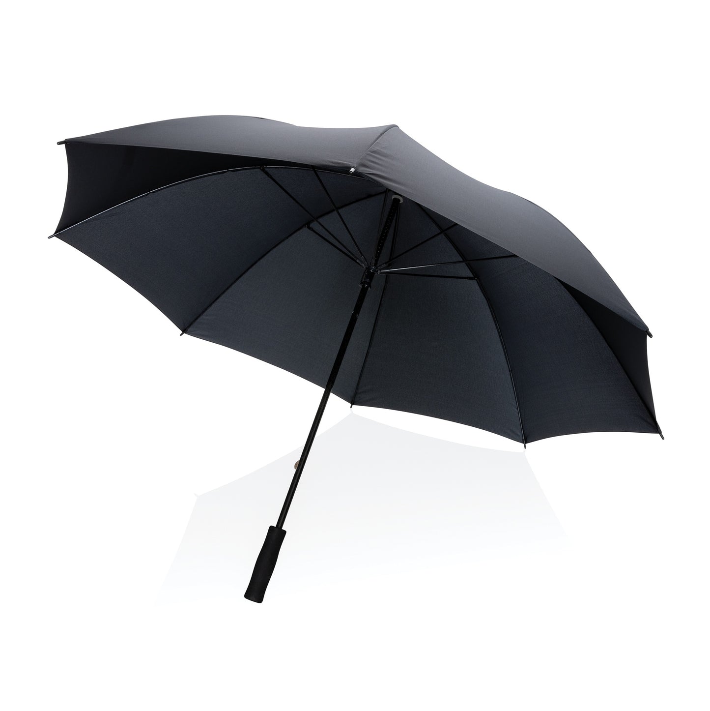 Black 30" Impact AWARE™ RPET 190T Storm Proof Umbrella