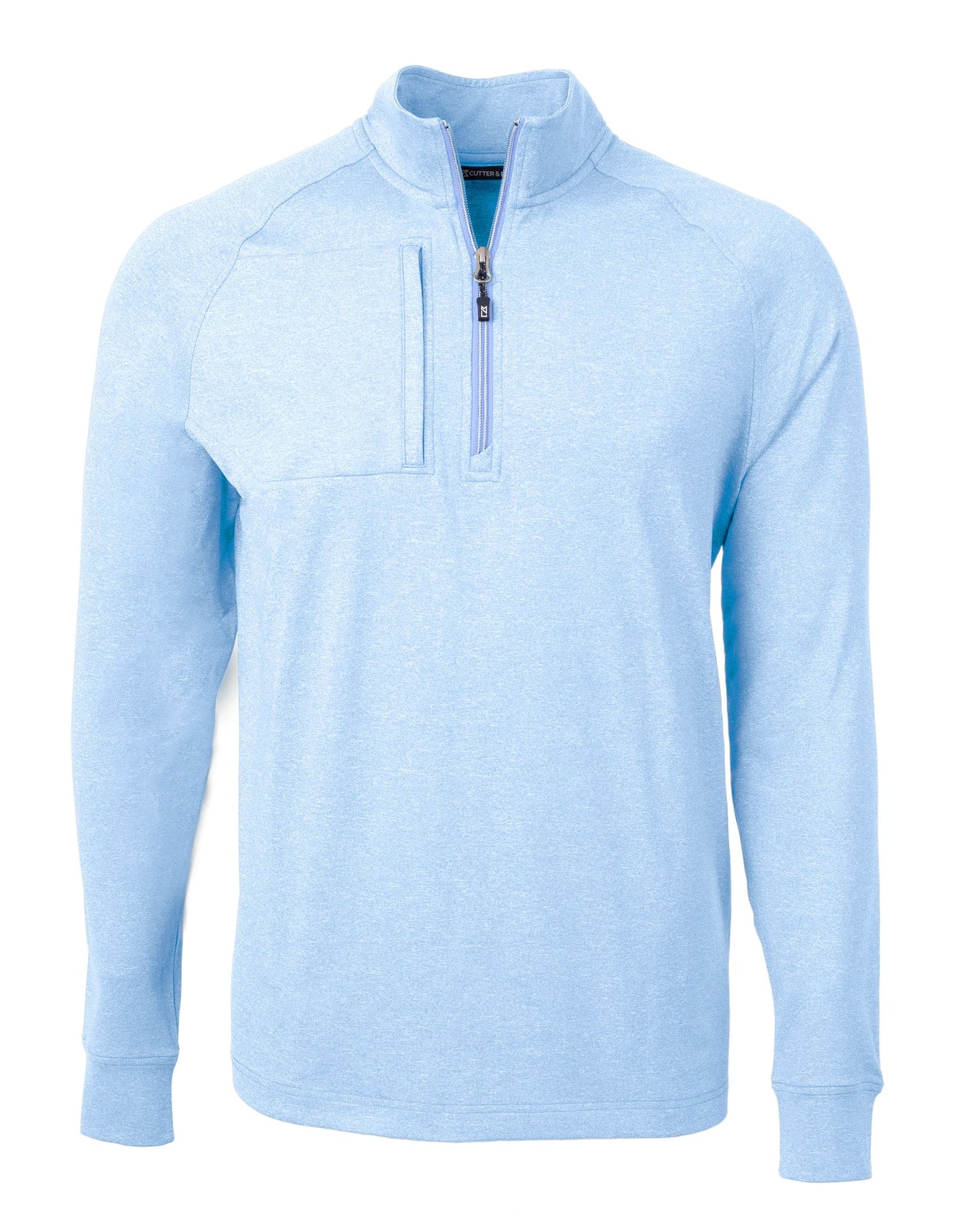 Cutter & Buck Adapt Eco Knit Heather Mens Quarter Zip Pullover