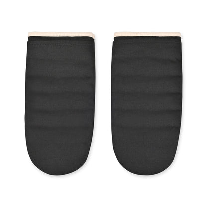 Black La Cuisine Oven Mitt Set of Two