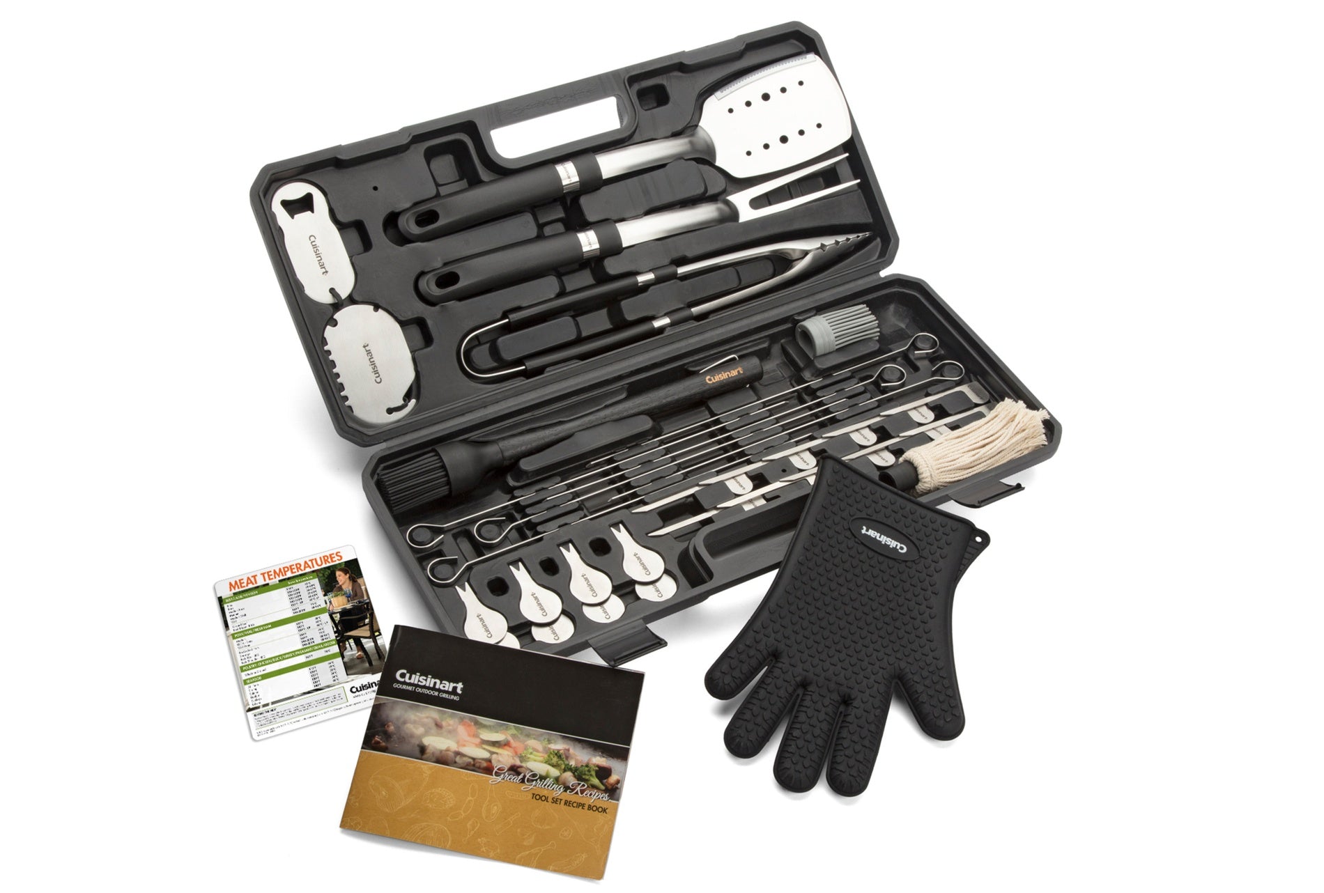Black Cuisinart Outdoors® 36 Piece Backyard BBQ Tool Set