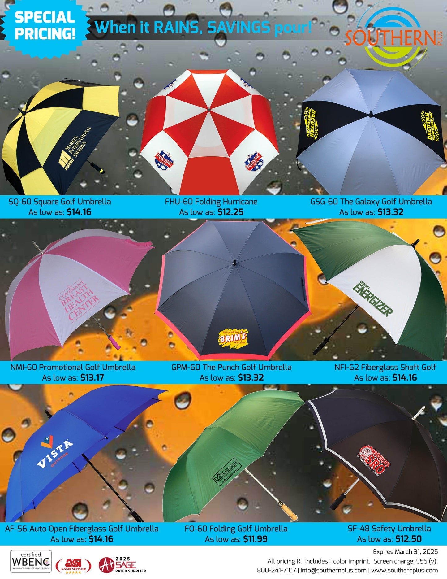 Fiberglass Shaft Golf Umbrella