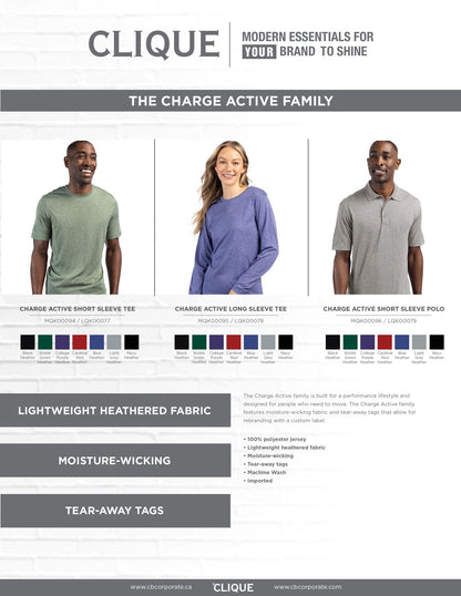Clique Charge Active Womens Long Sleeve Tee