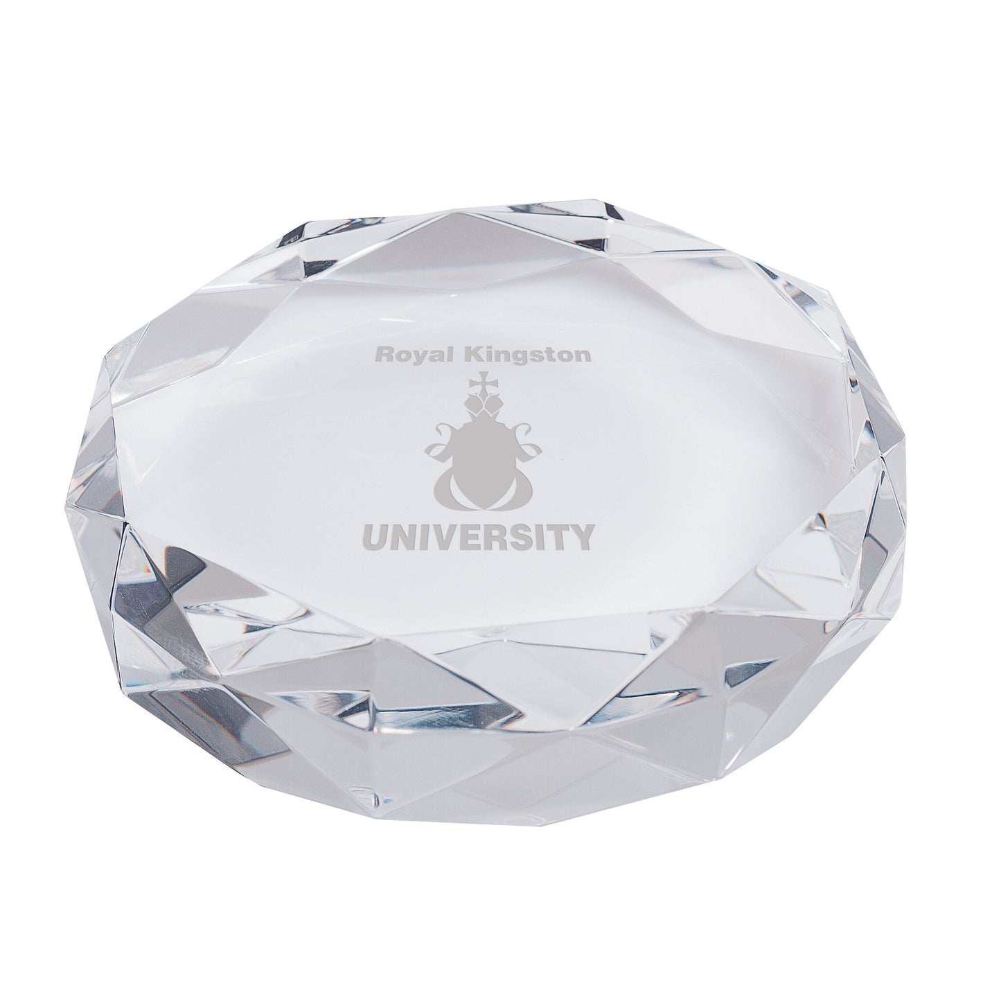 Rimini Gem Cut Crystal Paperweight