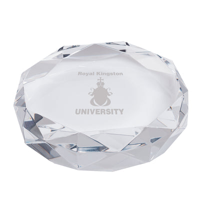 Rimini Gem Cut Crystal Paperweight