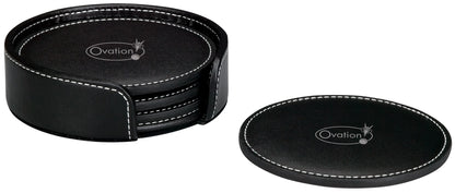 Domanda Leather 4 Coaster Set