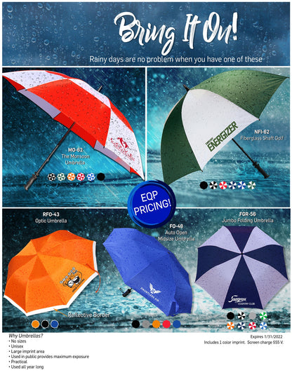 Auto Open Midsize Umbrella