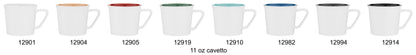 white 11 oz cavetto