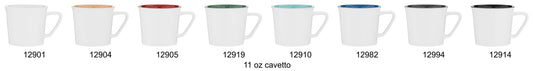 white 11 oz cavetto