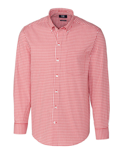 Cutter & Buck Easy Care Stretch Gingham Mens Big and Tall Long Sleeve Dress Shirt Big & Tall