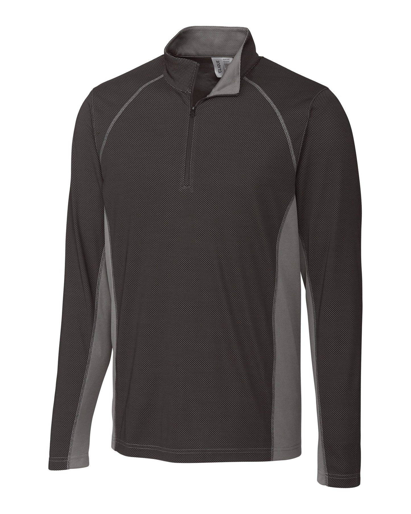 Clique Ice Pique Colorblock Mens Half Zip Tech Pullover