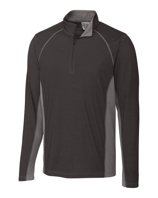Clique Ice Pique Colorblock Mens Half Zip Tech Pullover